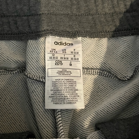 Adidas Charcoal Joggers with Neon Green Logo - Picture 5 of 5